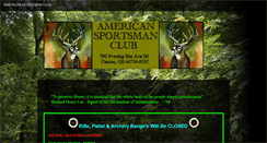Desktop Screenshot of americansportsmanclub.org